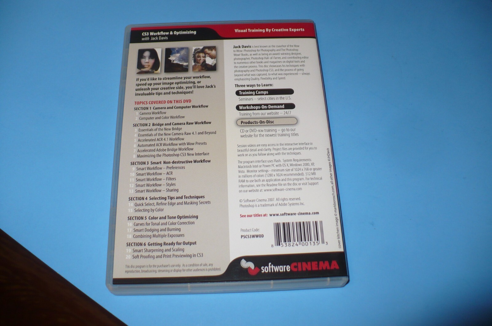 Software Cinema CD-Rom: Adobe Photoshop CS3 How to Wow – Workflow & Optimizing