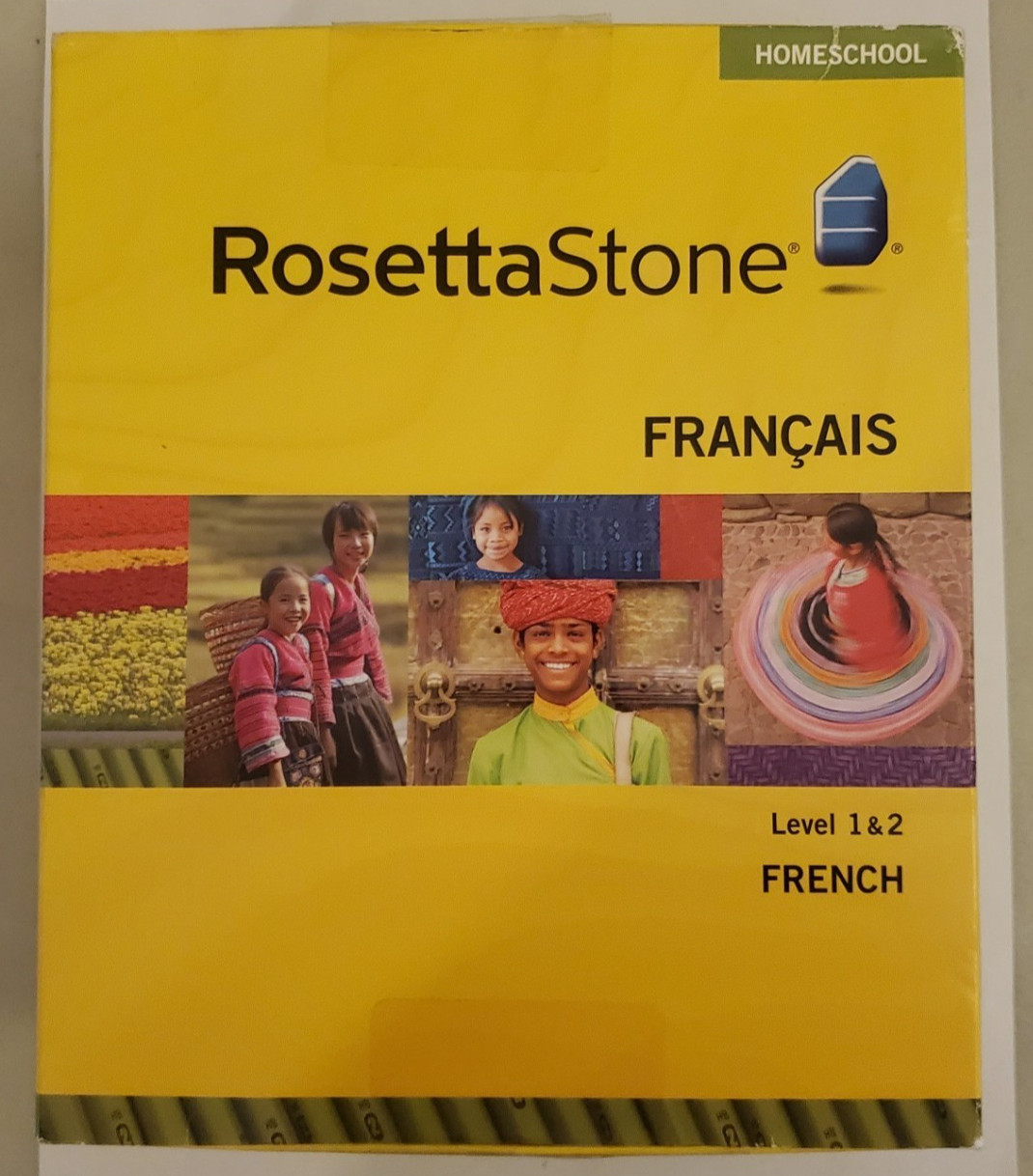 Rosetta Stone French / Francais Levels 1 & 2 with Headset Microphone Open Box