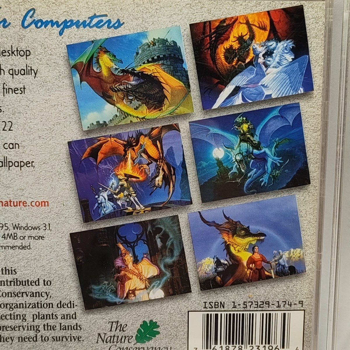 Dragon Legends Wallpaper & Screen Saver Dan Beauvais: PC Windows Mac 1998 Rare