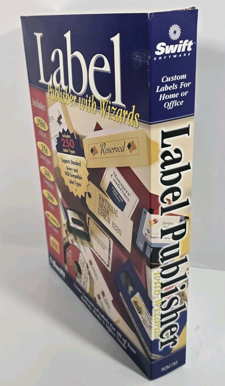 COSMI Label Publisher with Wizards PC CD ROM Windows 95 or higher XP Kodak