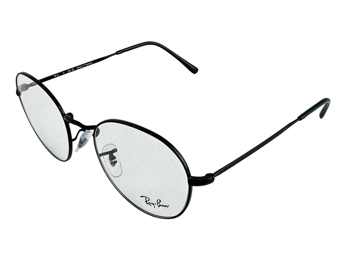 Ray Ban NEW David Black Round Metal Fashion Frames 51-20-140 Eyeglasses RX3582V