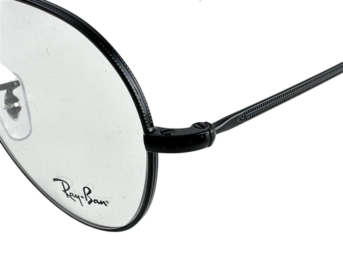 Ray Ban NEW David Black Round Metal Fashion Frames 51-20-140 Eyeglasses RX3582V