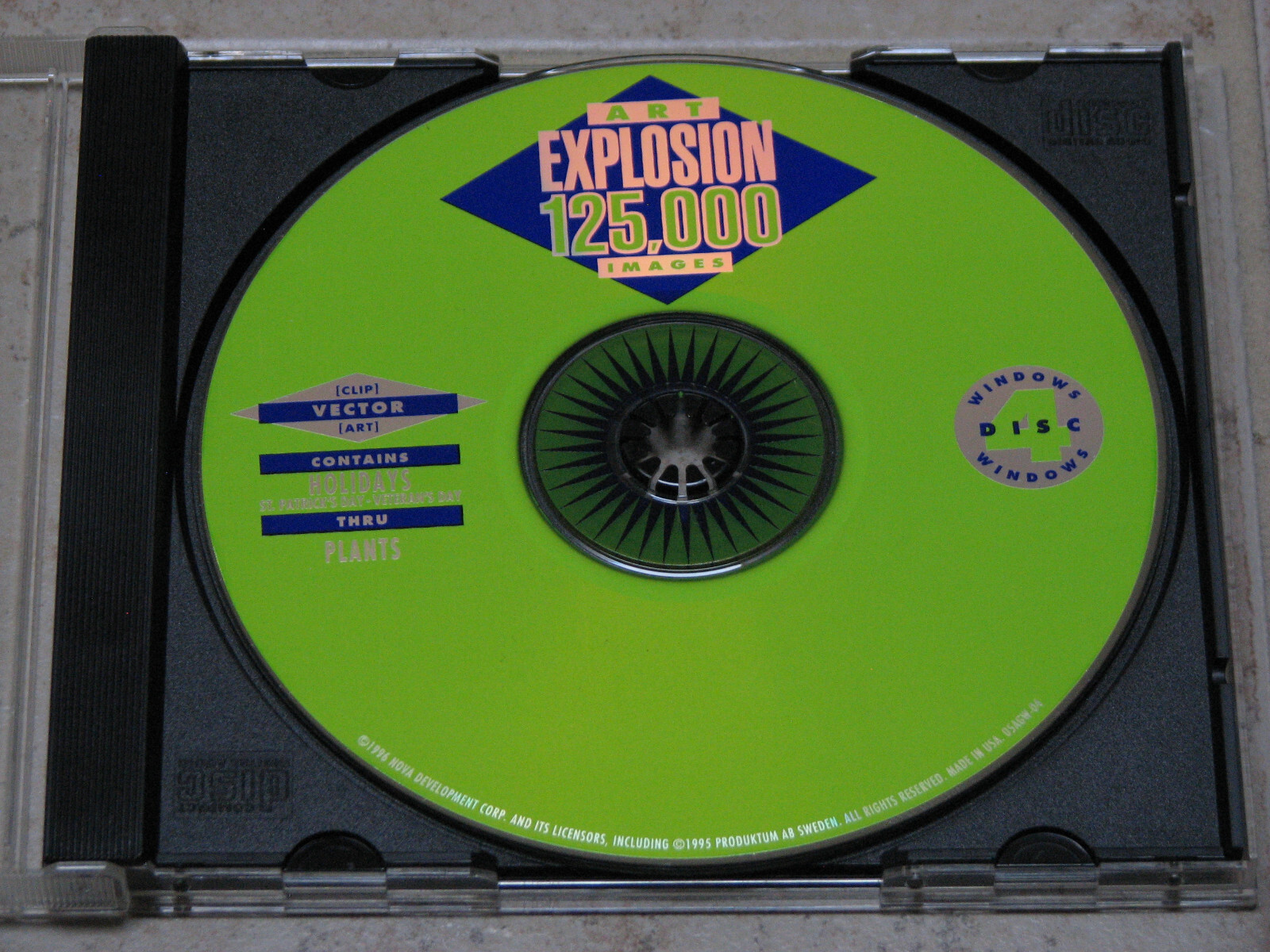 Image Gallery – 125K DRM-Free Images, Fonts, Symbols – Art Explosion (PC, 1996)