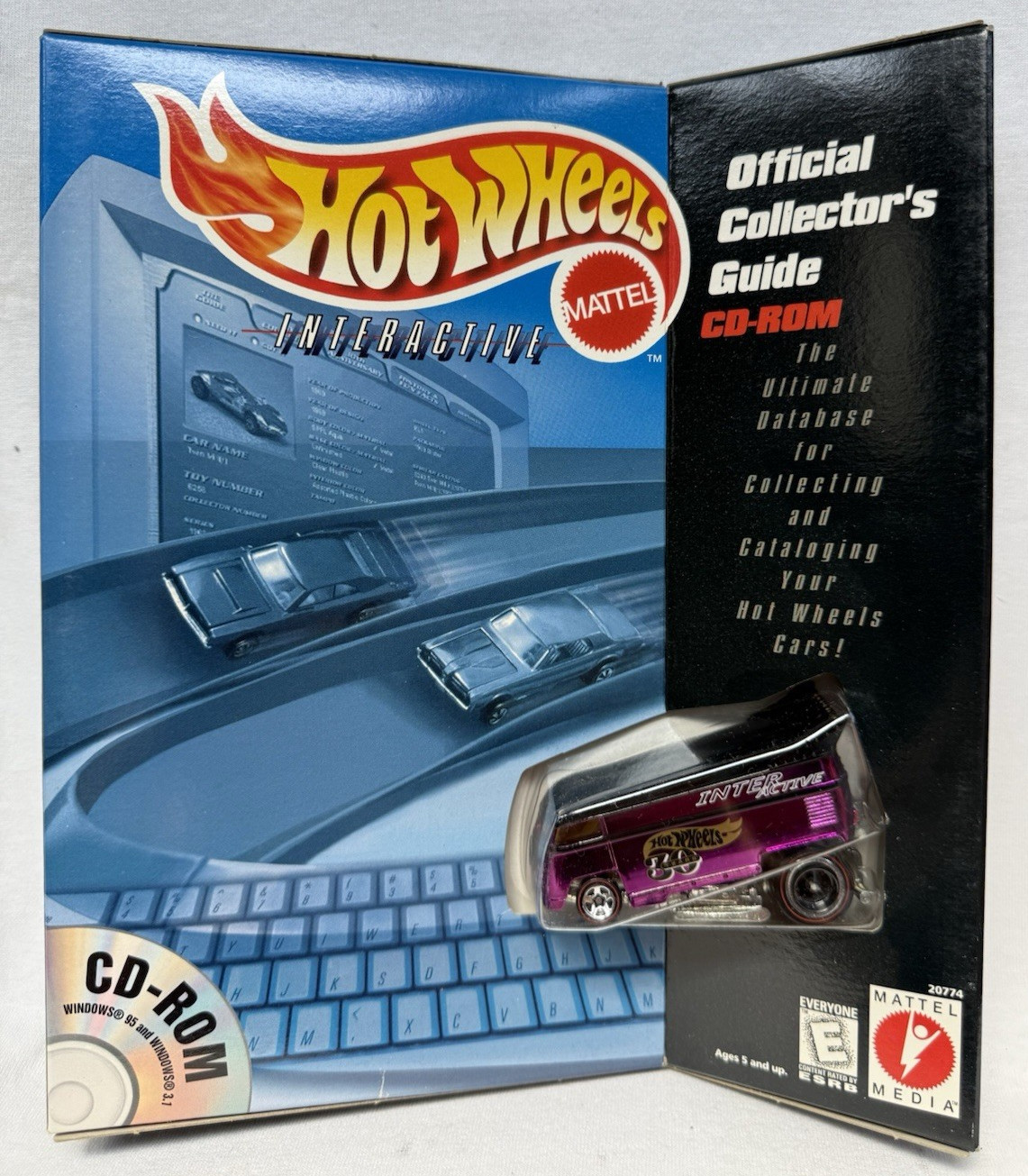 Hot Wheels Redline Drag Bus Purple 30 Years Official Collector’s Guide CD 1998