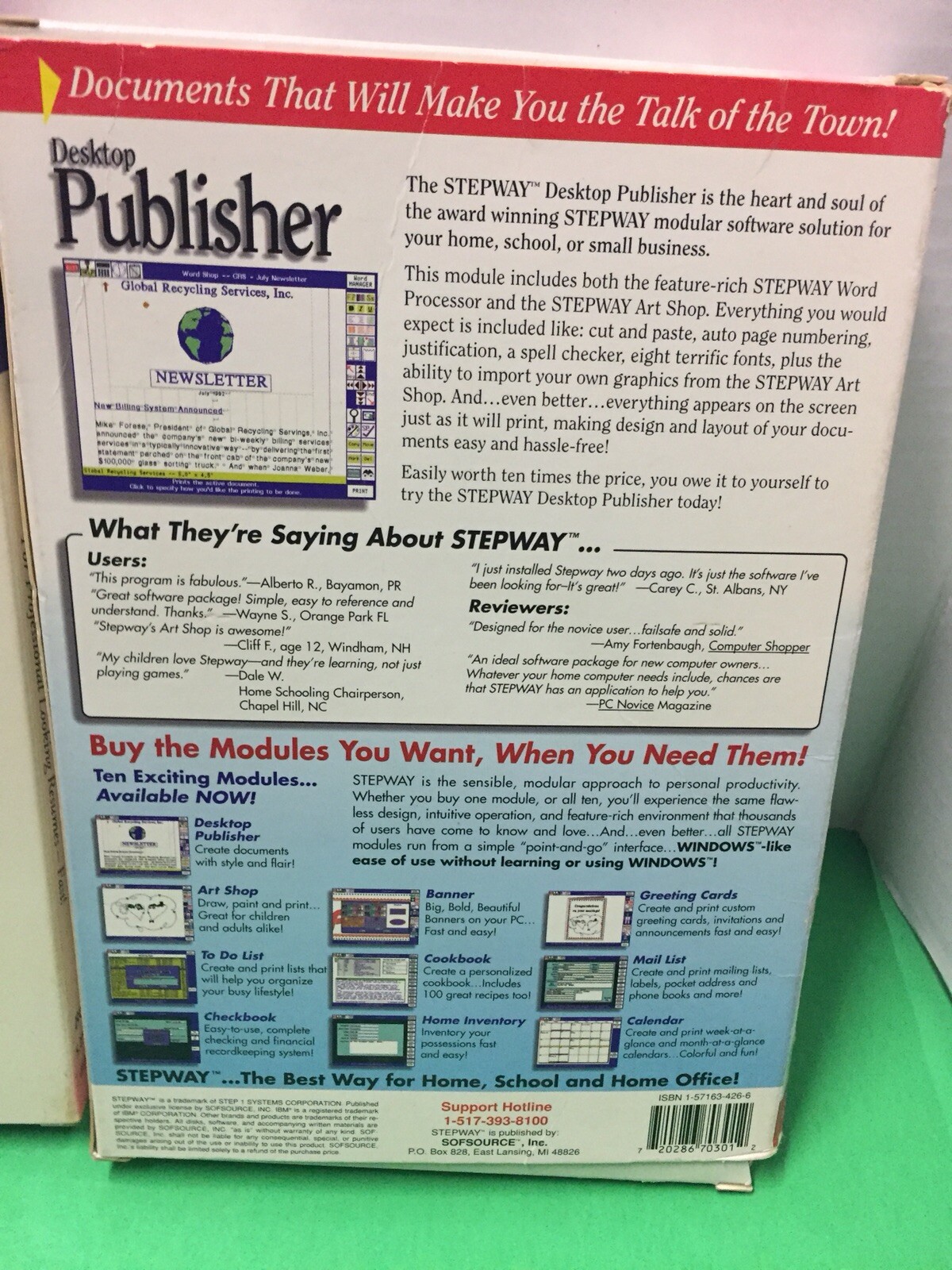 Vintage Lot Of 2 Pc Software Desktop Publisher Stepway Working Resume Creator