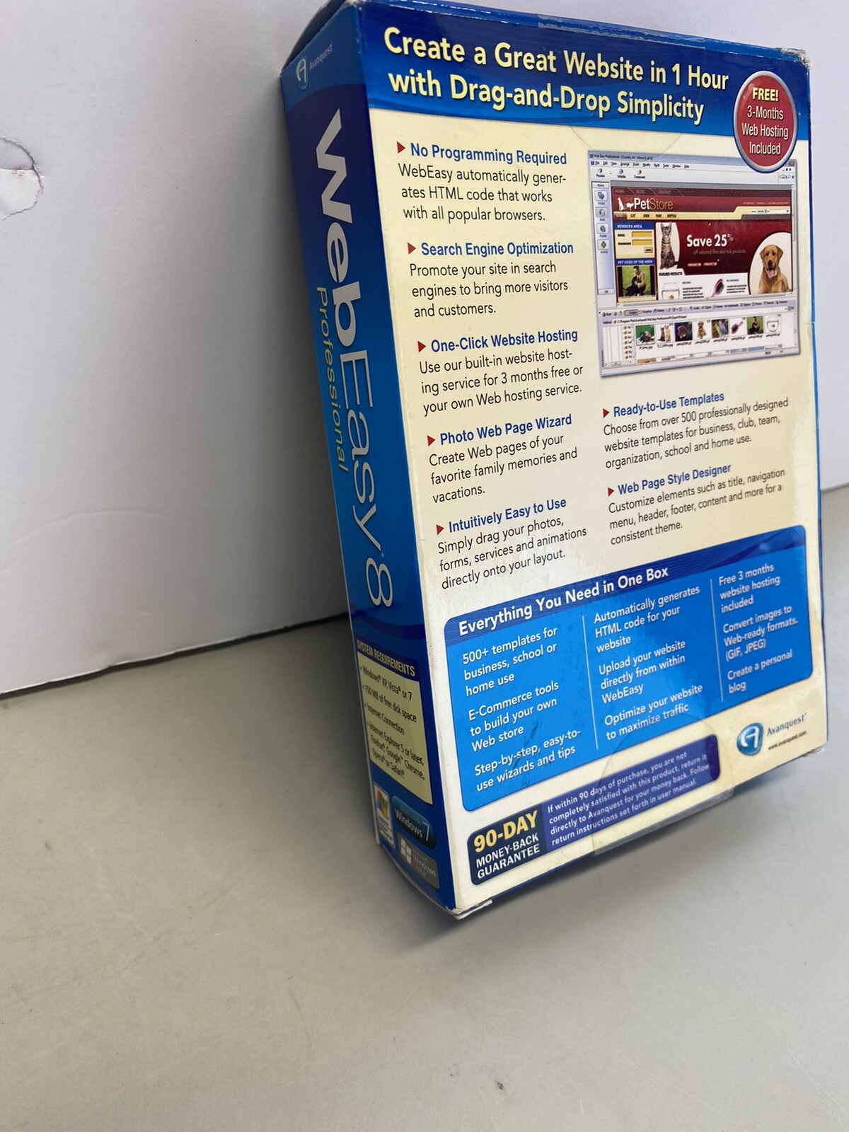 Avanquest WebEasy 8 Professional – Full Version for Windows. Sealed
