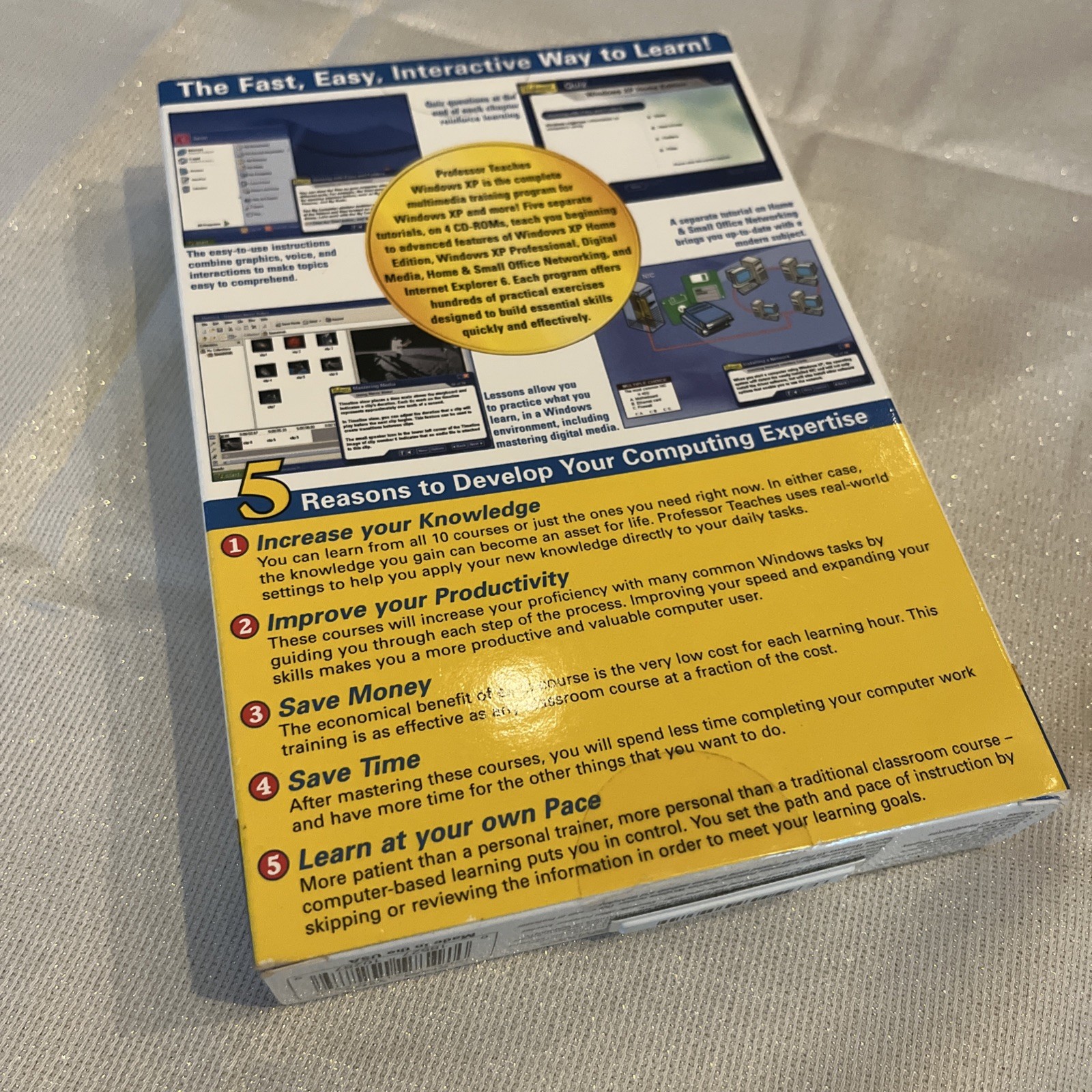 NEW Microsoft Windows XP Professor Teaches Program Tutorial Set 2000/ME/98/NT