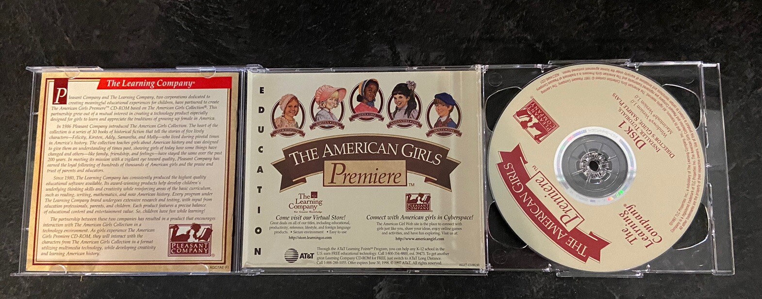 The American Girls Premiere Metal Tin With User Guide Handbook Hat CD & More