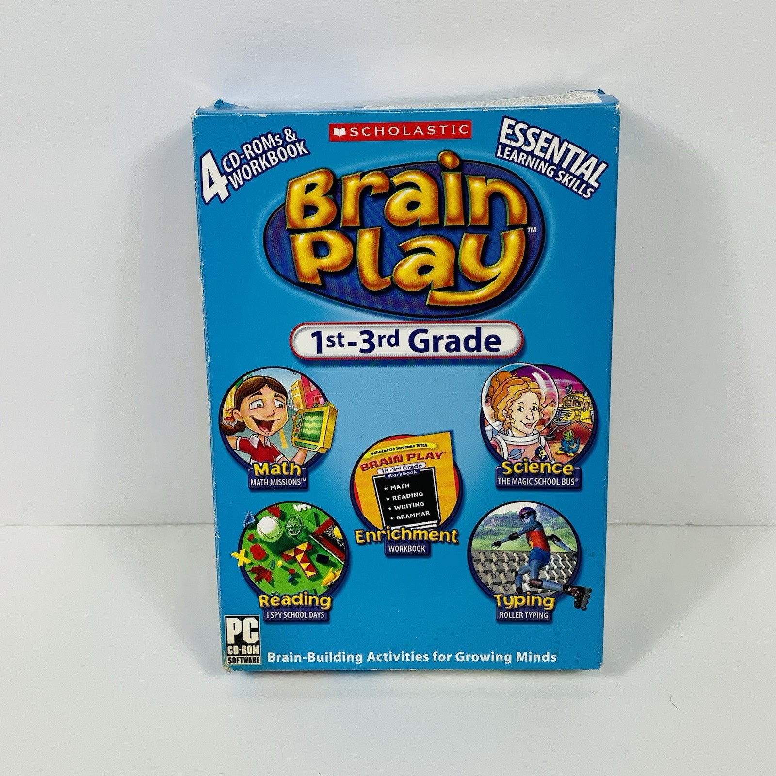 Scholastic Brain Play 1st Grade 3rd edition PC CD-ROM Software Children’s Game