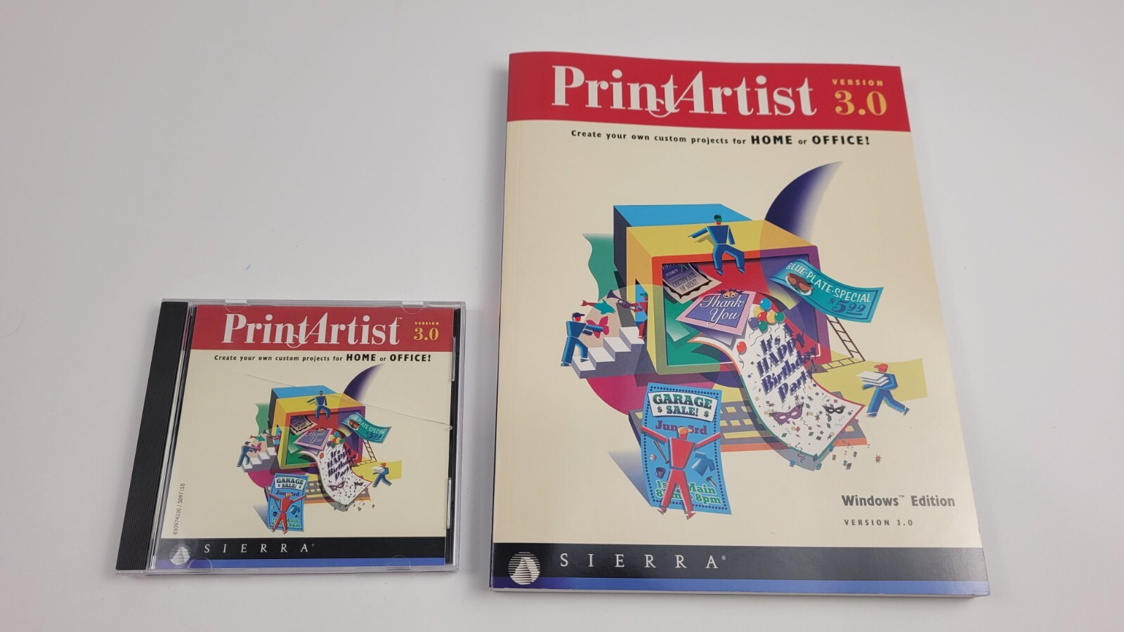 Print Artist 3.0 by Sierra Home PC Windows CD-ROM with Manual