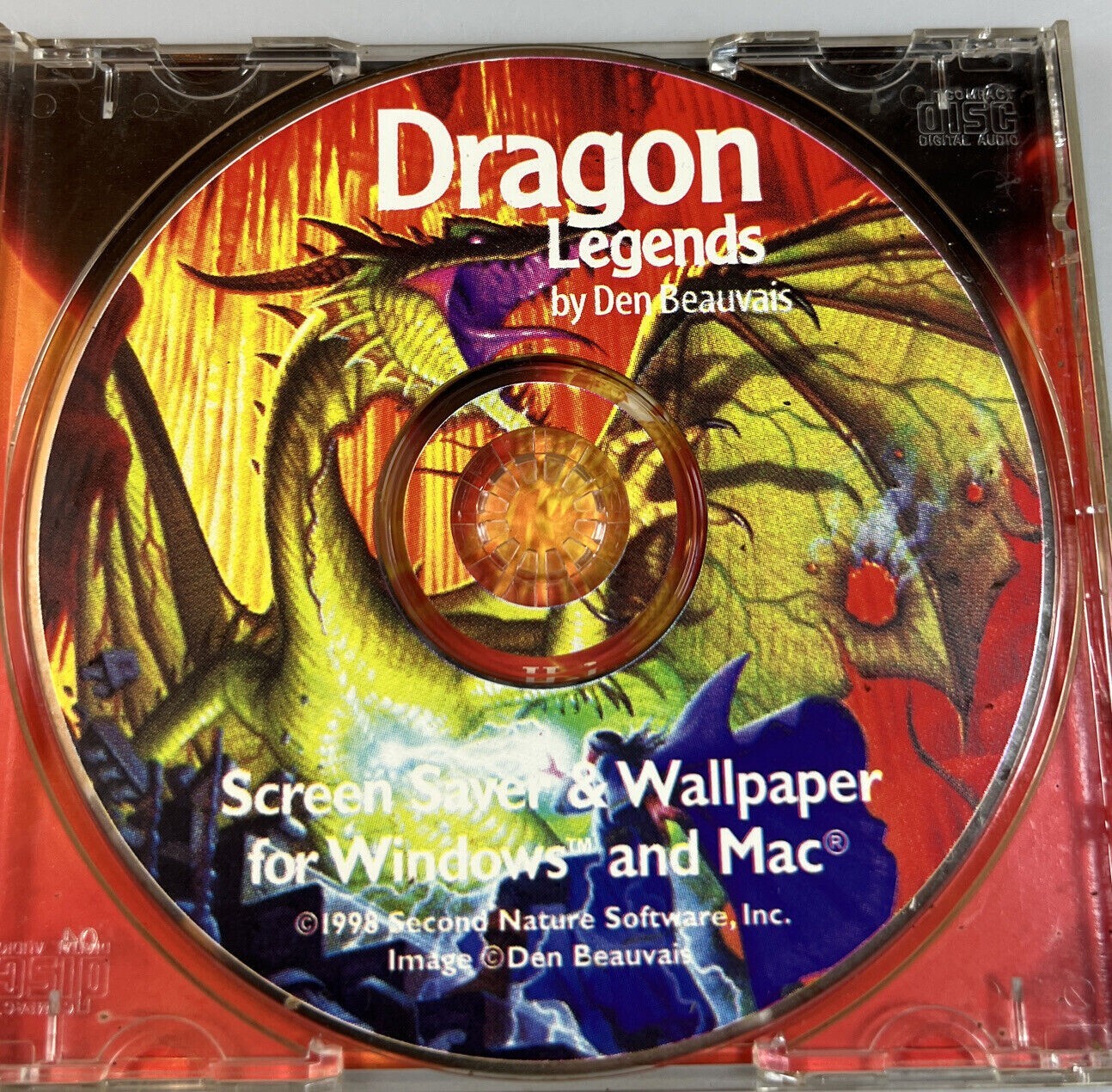 Dragon Legends Wallpaper & Screen Saver Dan Beauvais:PC, Mac(1998,Second Nature)