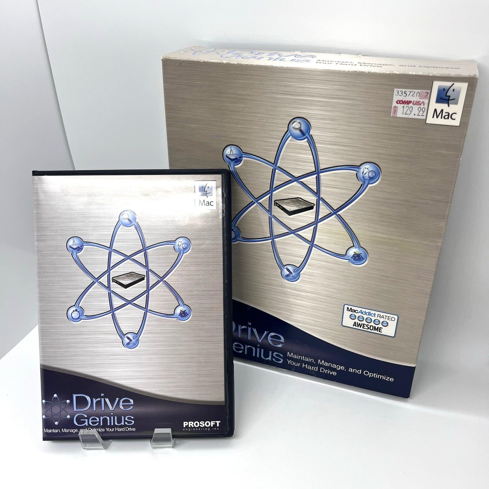 PROSOFT Drive Genius for Mac Apple Retail Big Box CD-ROM w Serial – OS 10.2 & UP