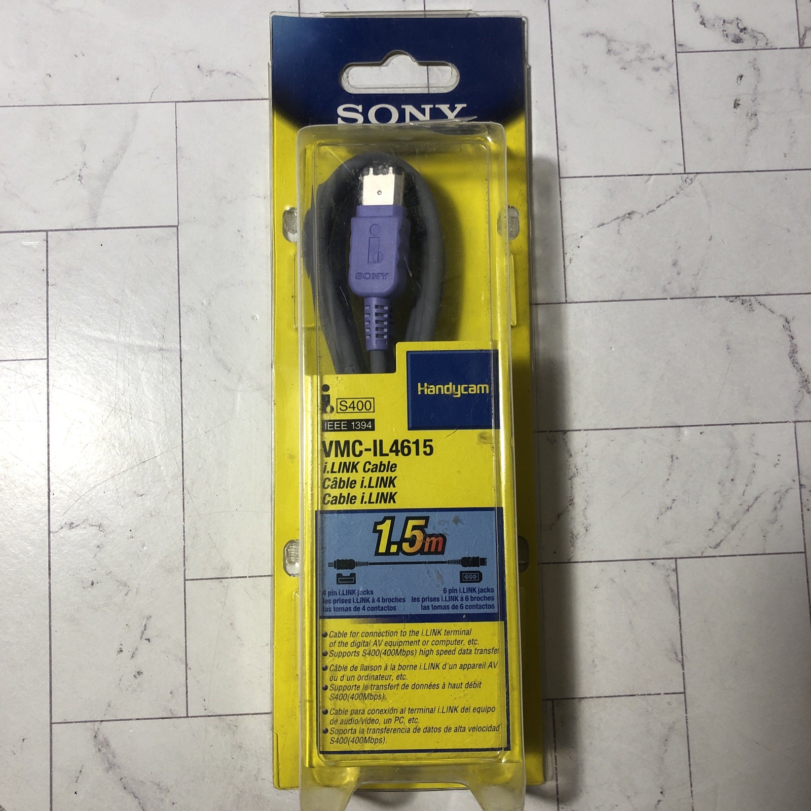 Sony VMC Cable VMCIL4415 1.5m For Handycam NIP Sealed Official OEM