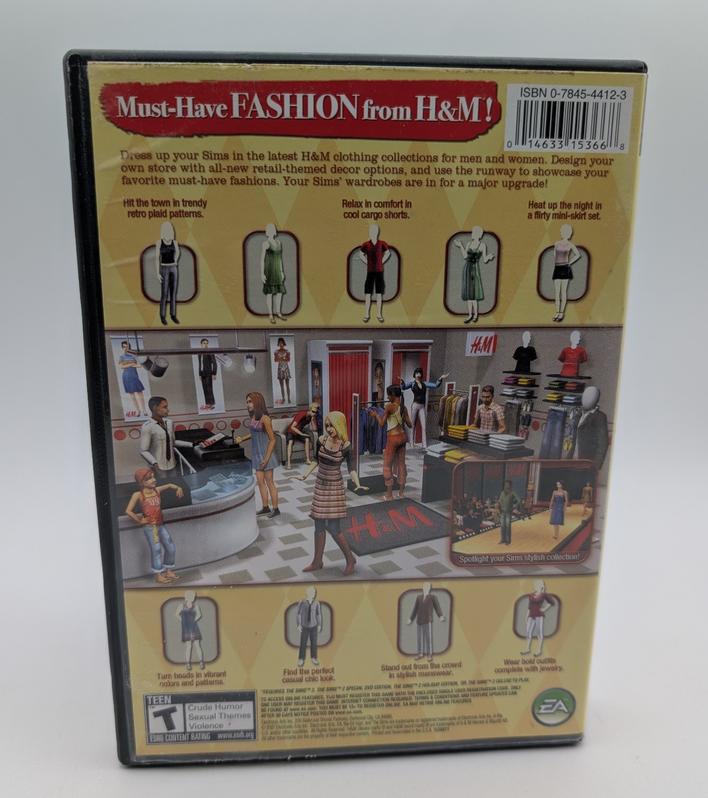 The Sims 2 H&M Fashion Stuff PC Game Expansion 2007 Complete