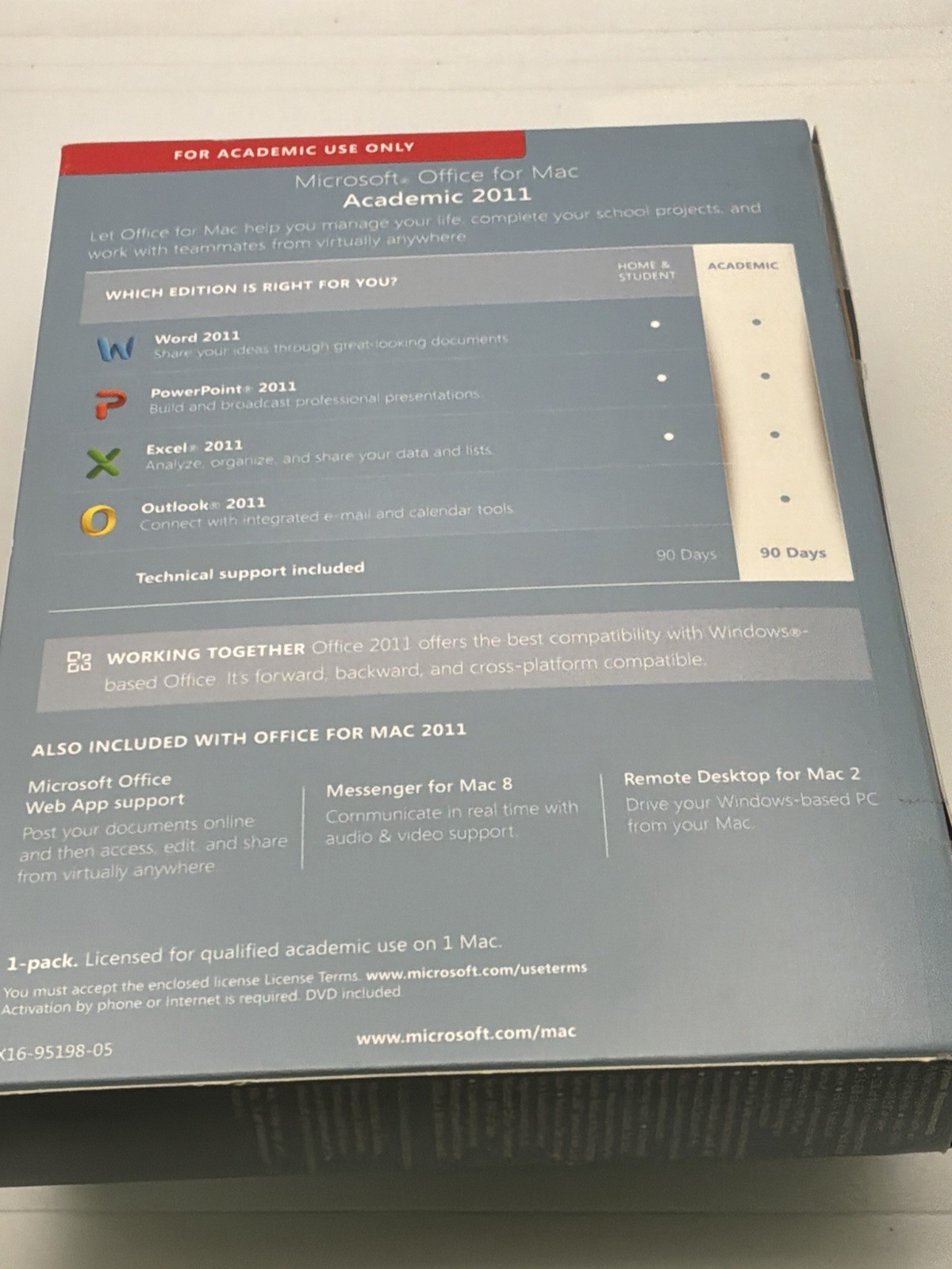Microsoft Office for Mac 2011 Academic DVD Full Version w/ Product Key