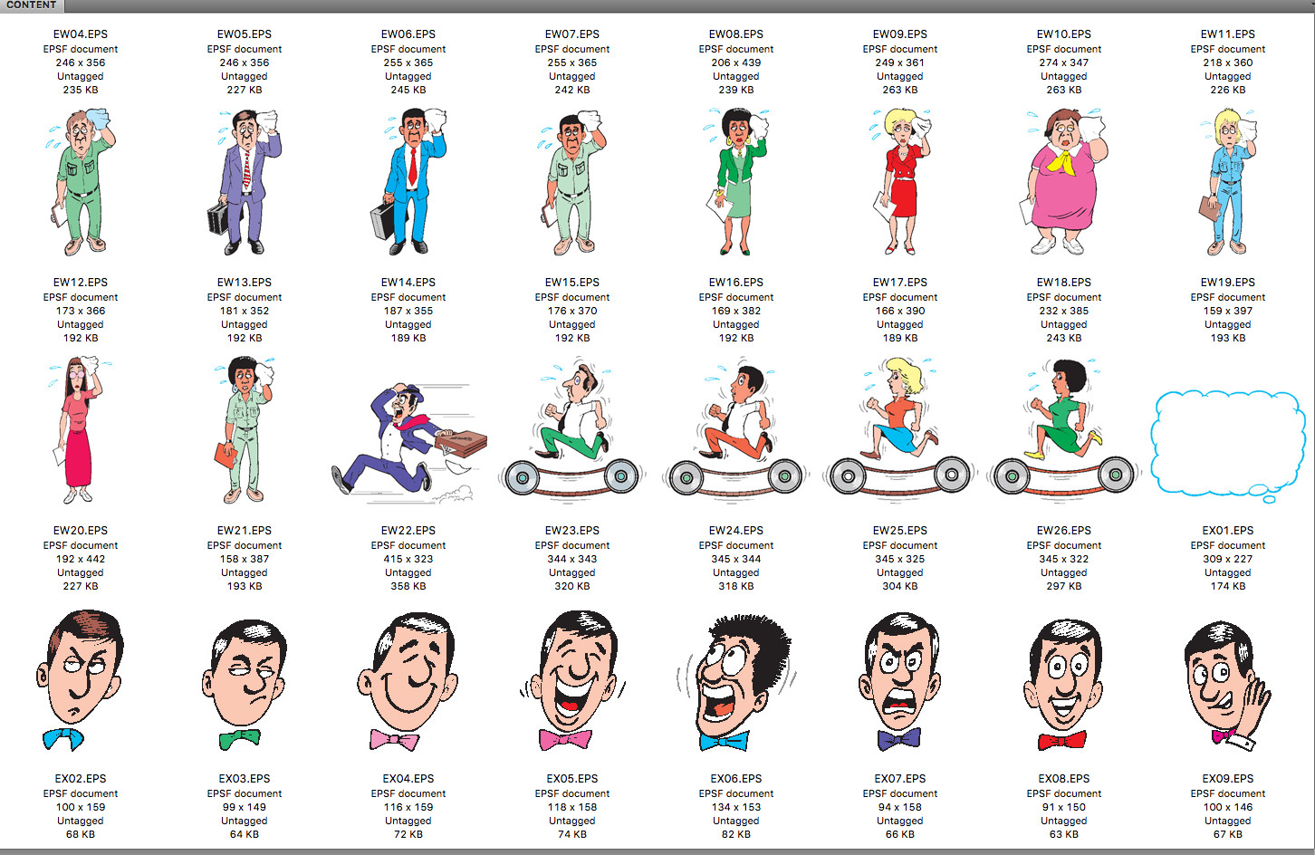Business Cartoons Clipart CD by Jim Provencher 1,000 images