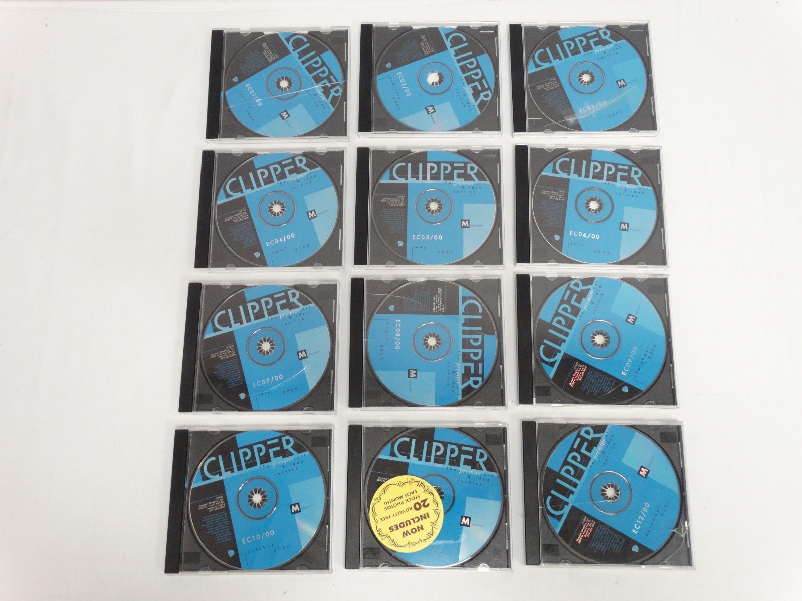 Dynamic Graphics Electronic Clipper Clip Art Library Jan. – Dec. 2000 Complete