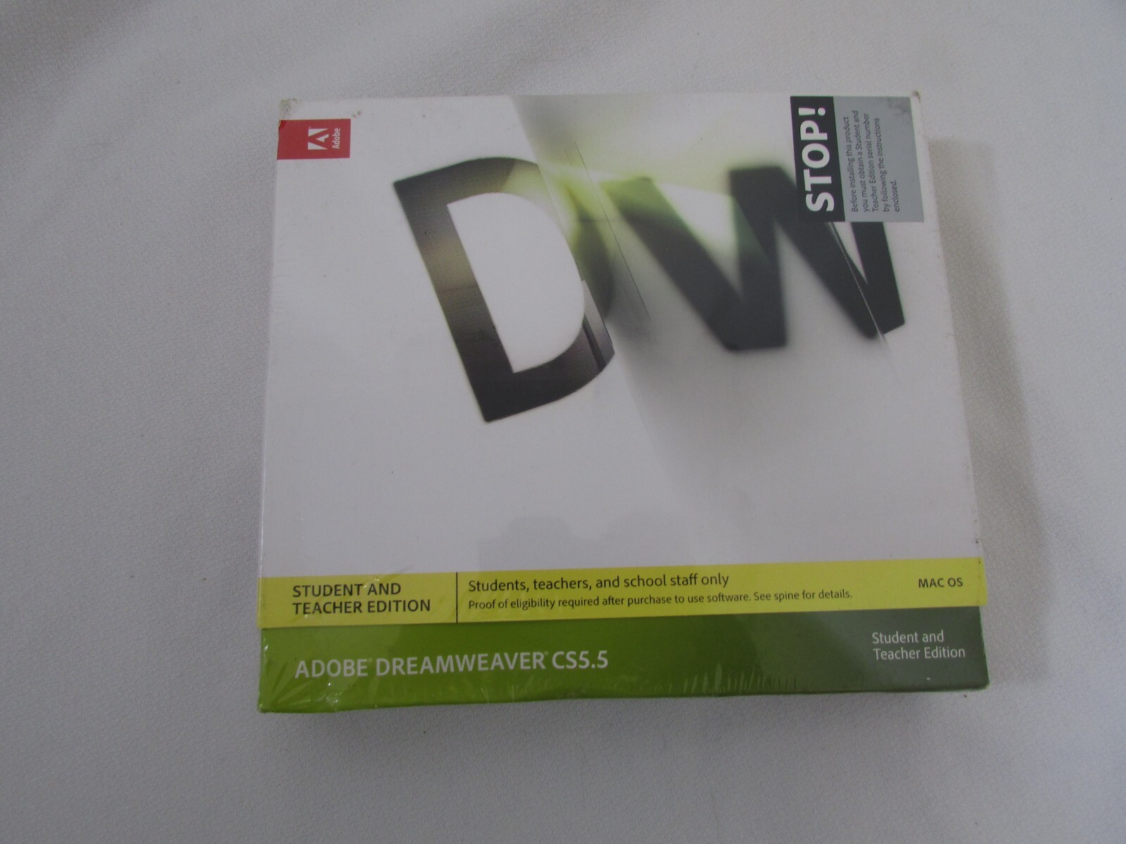 Adobe DreamWeaver CS5.5 Student & Teacher Edition Edition – Version for MAC OS