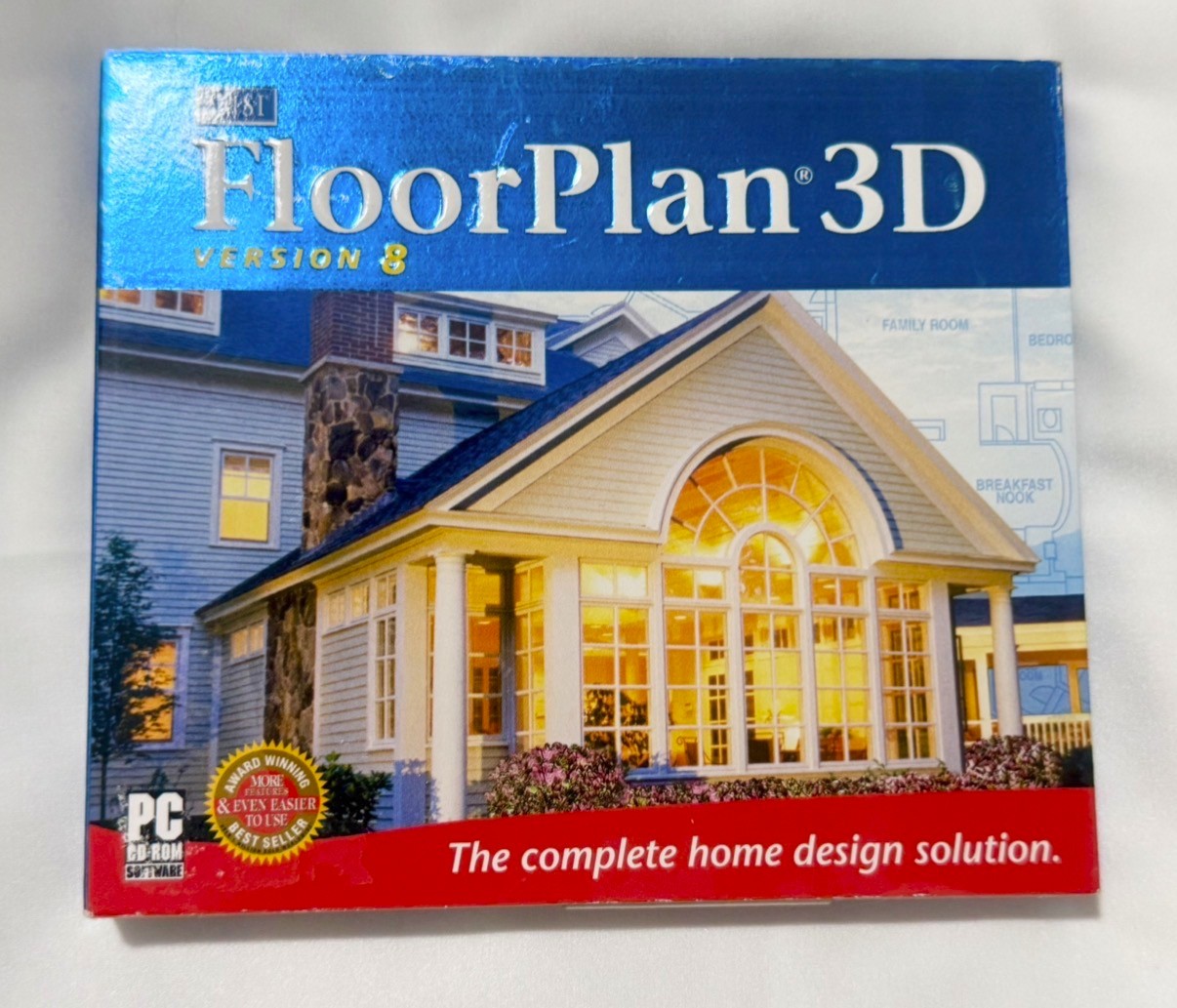 FLOOR PLAN 3D Version 8 PC CD-ROM IMSI 2005 – UNOPENED SEALED Lightworks Windows