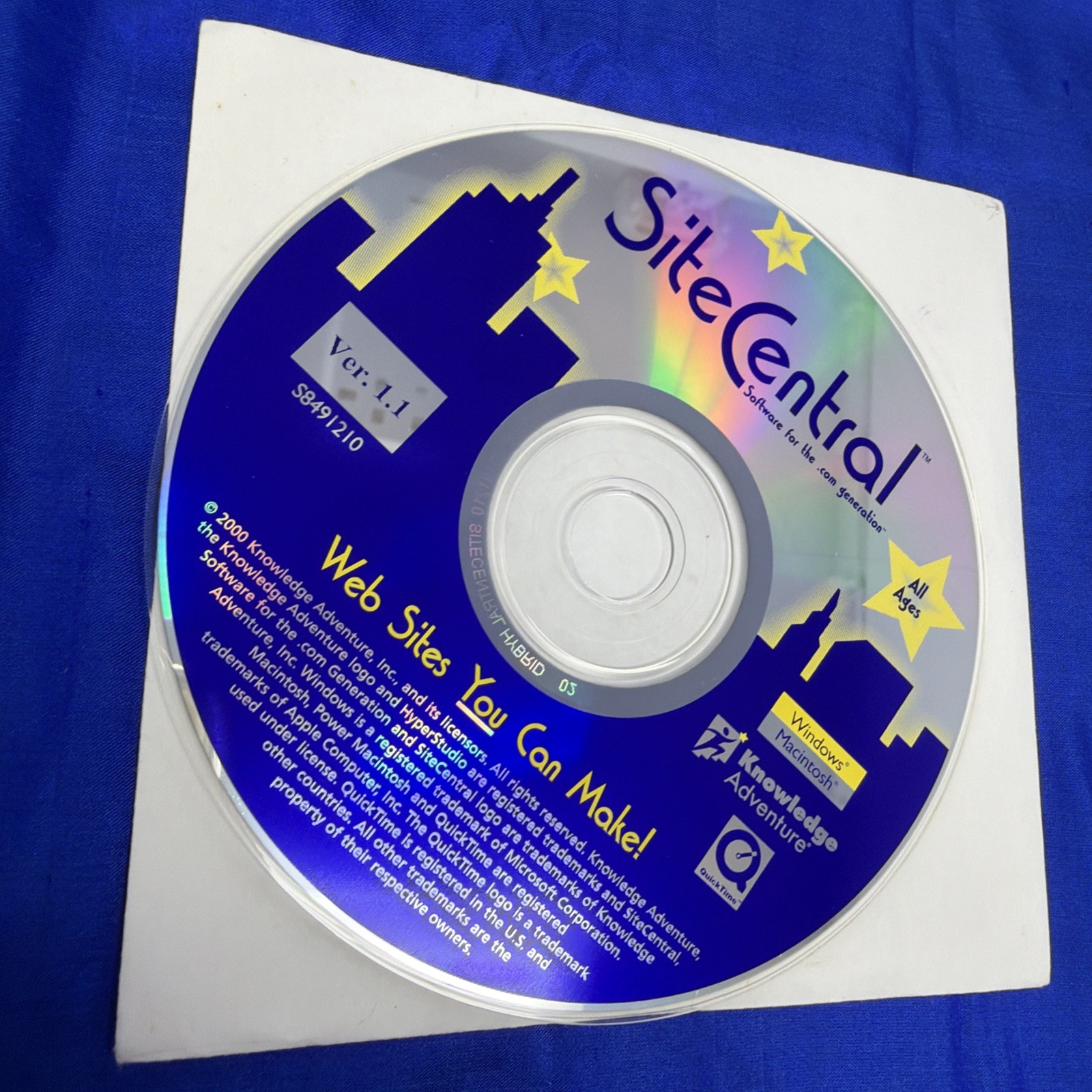 Vintage Site Central Web Sites You Can Make Ver 1.1 Power Macintosh 2000 PC