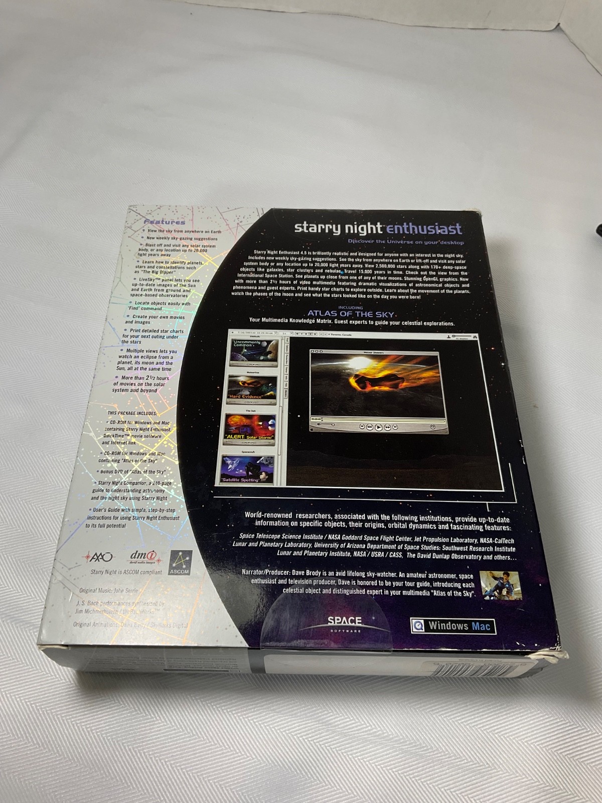 STARRY NIGHT ENTHUSIAST V4.5 SPACE SOFTWARE + “ATLAS OF THE SKY” DVD NEW SEALED