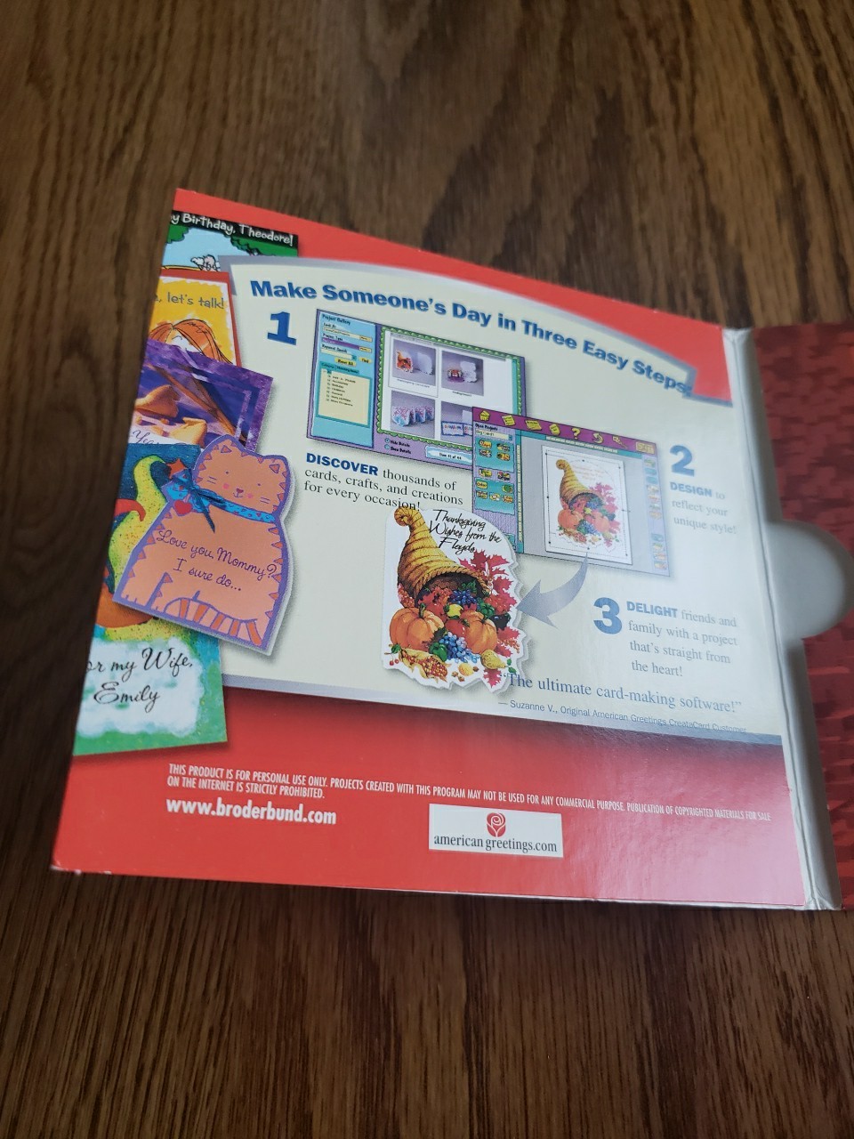 American Greetings CreataCard by Broderbund CD-ROM 2002 Windows 95/98/ME/2000/XP