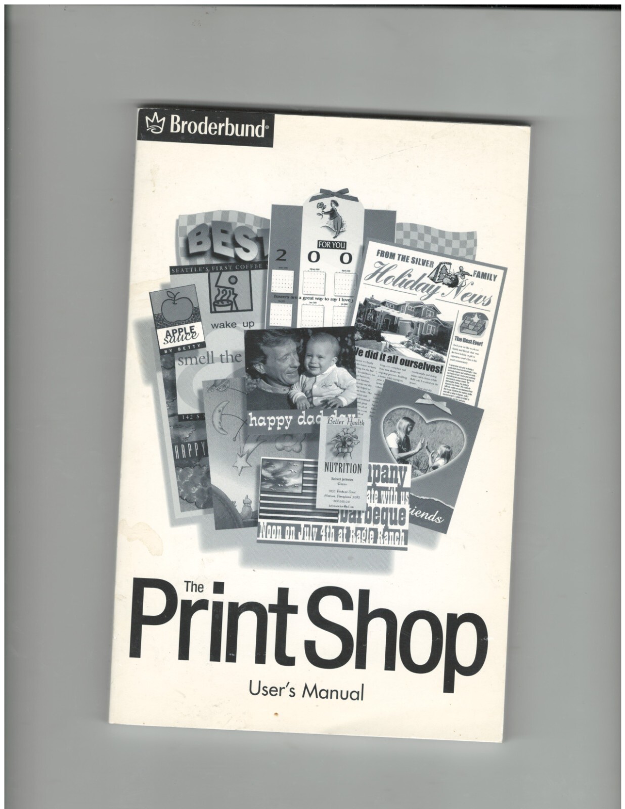 BRODERBUND PRINT SHOP VERSION 10 (5 CDS- 2 SCANS) & USER’S MANUEL