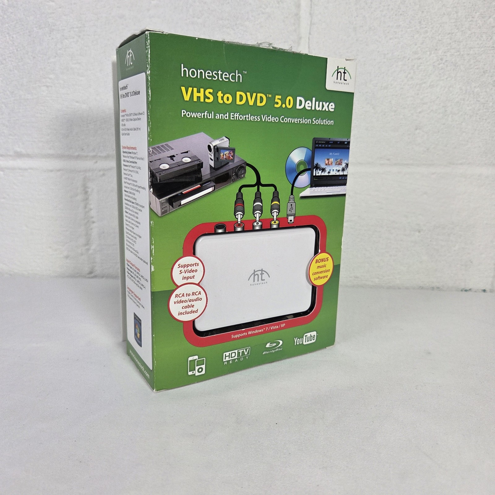Honestech Convert VHS Tape To DVD 5.0 Blu-Ray HD Deluxe Video Conversion.