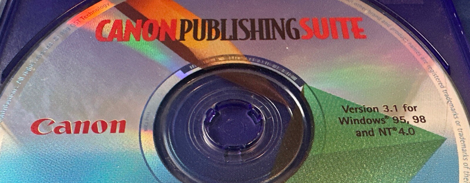 Canon Publishing Suite Version 3.1 (Vintage PC CD-ROM, 2000)