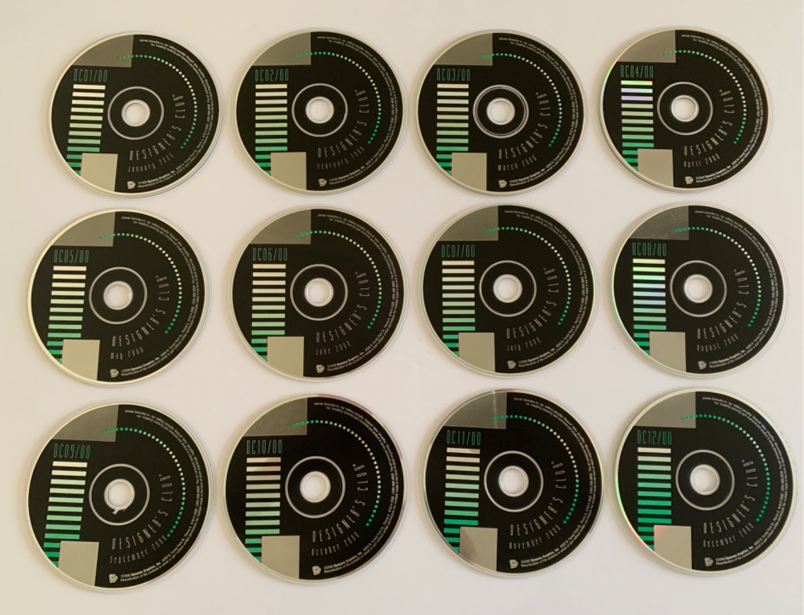 Dynamic Graphics Designer’s Club Clip Art Library Jan. – Dec. 2000 Complete
