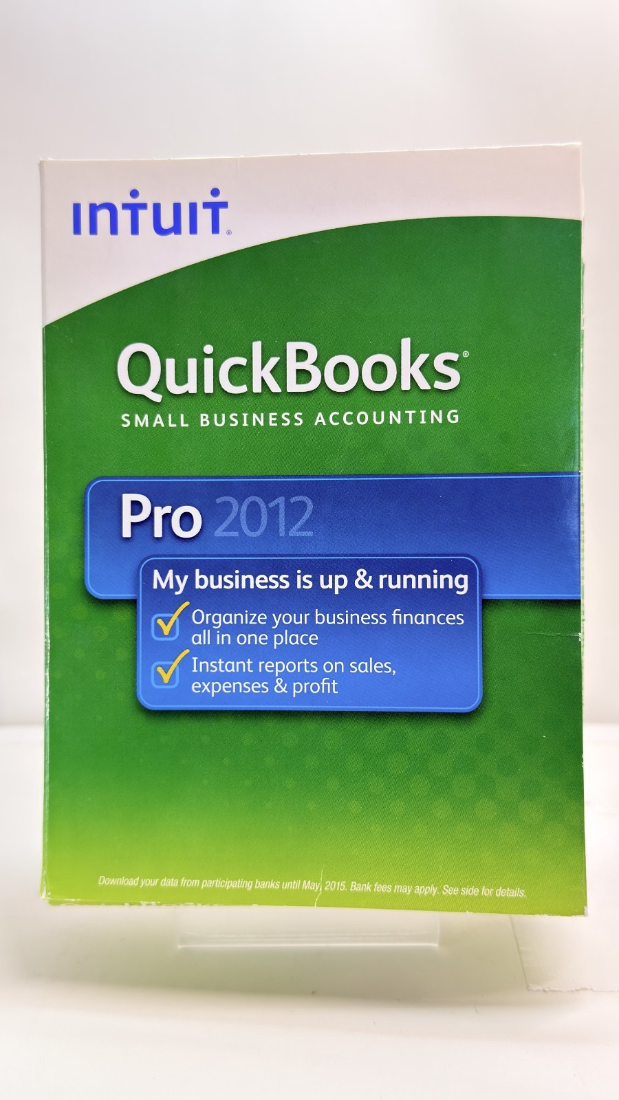 Intuit QuickBooks Pro 2012-Sm. Bus. Accounting Software W/Key-Full Retail Vers.