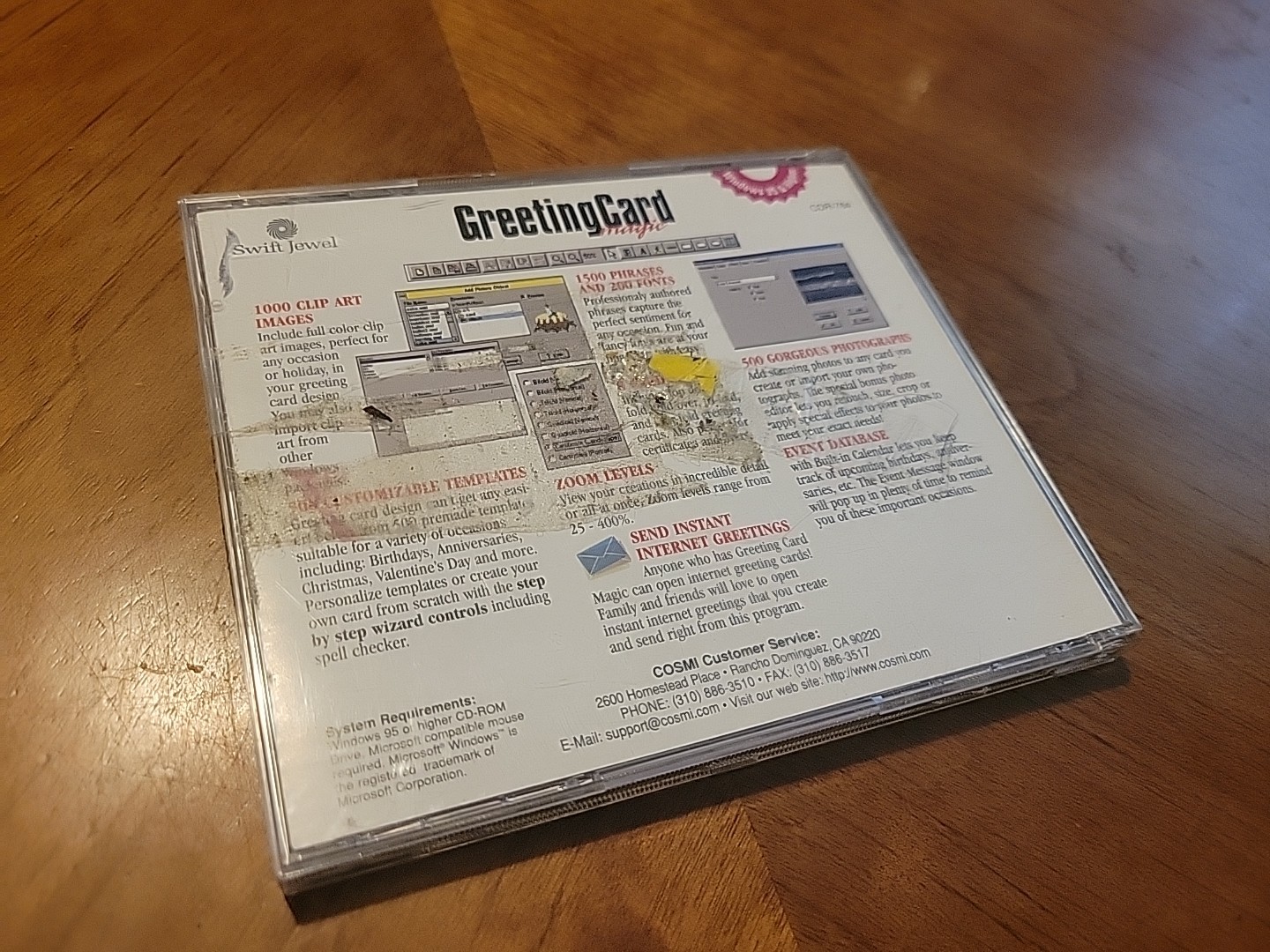 Swift Greeting Card Magic Windows 95 PC CD ROM – TESTED WORKS!