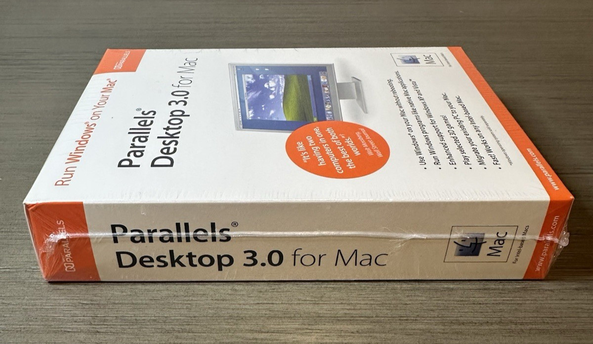 Parallels Desktop for Mac Run Windows on Mac OS X BRAND NEW SEALED Vintage