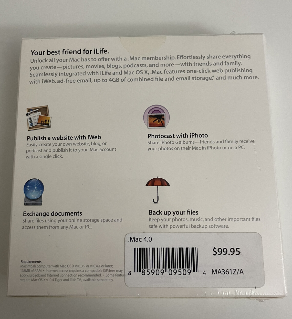 Apple Mac 5.0 Software Share iPhoto iMovie++. Your life On the Internet (NEW)