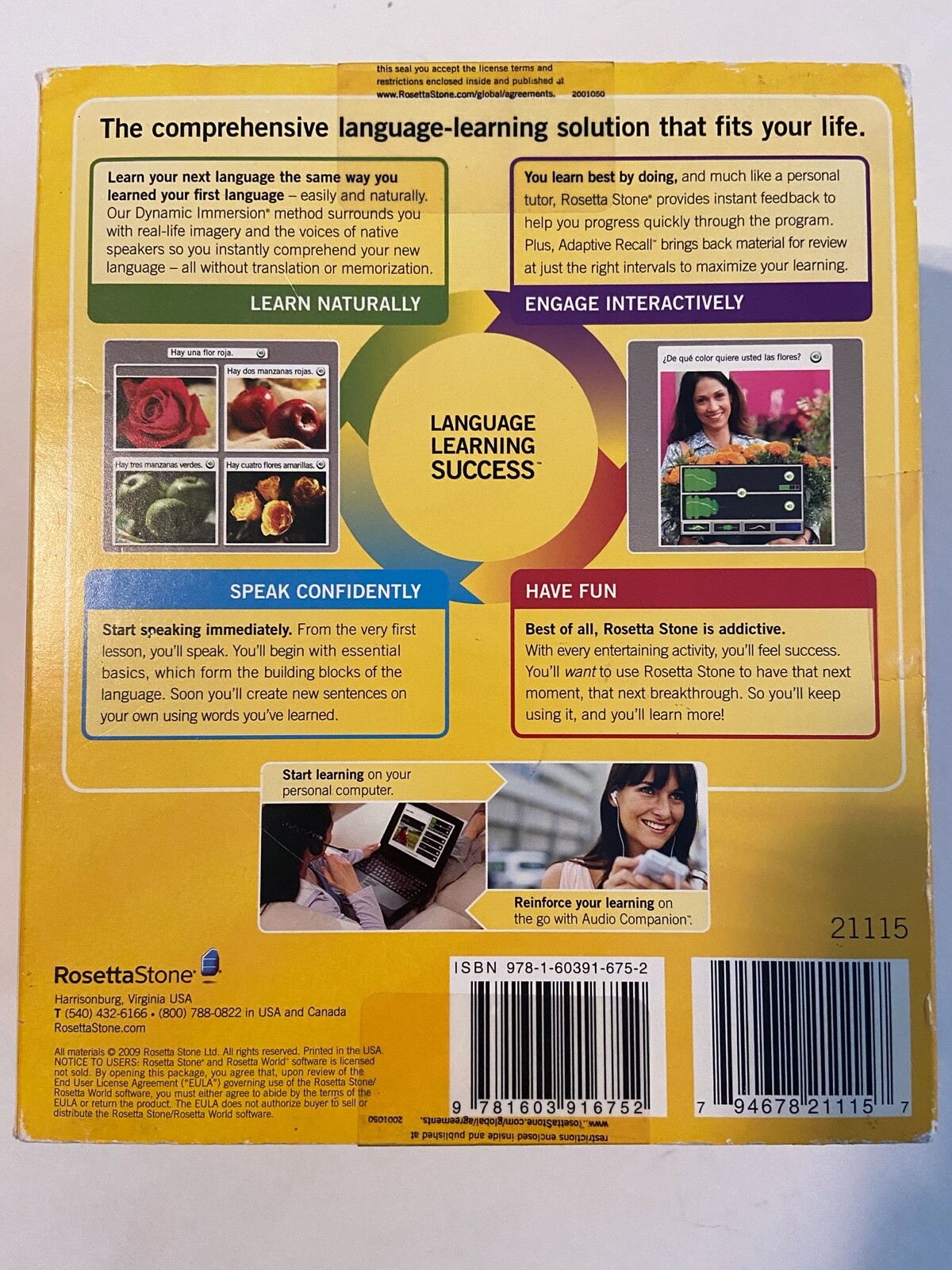 Rosetta Stone FRENCH Level 1 Version 3 Win/Mac CD-Rom +3CDs & Headset/Mic. NEW