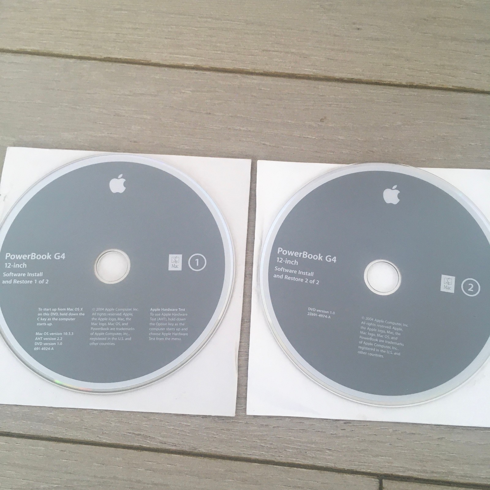 Apple Macintosh PowerBook G4 Software Install & Restore CD OS 10.3.3