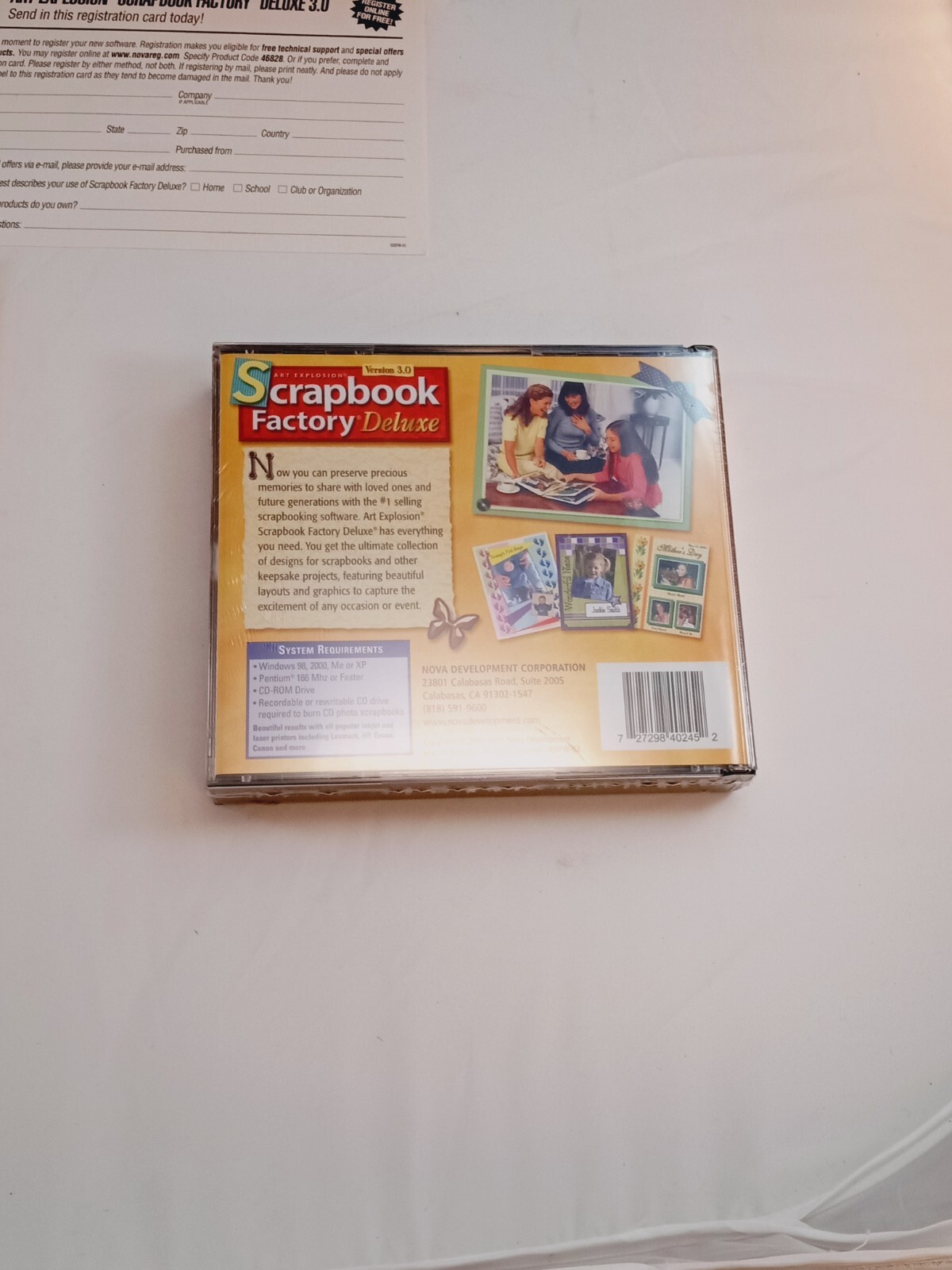 Art Explosion Scrapbook Factory Deluxe version 3.0 CD-ROM 4 Disc set 📸