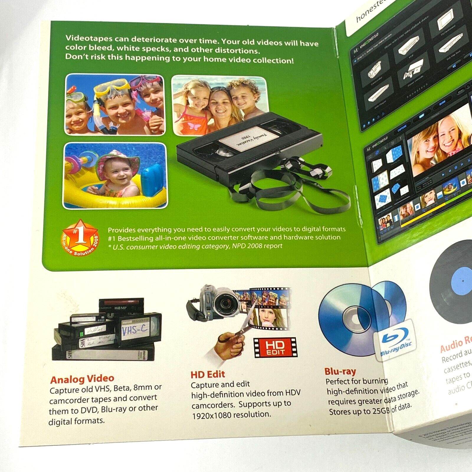 Honestech VHS to DVD 5.0 Deluxe Powerful & Effortless Video Conversion