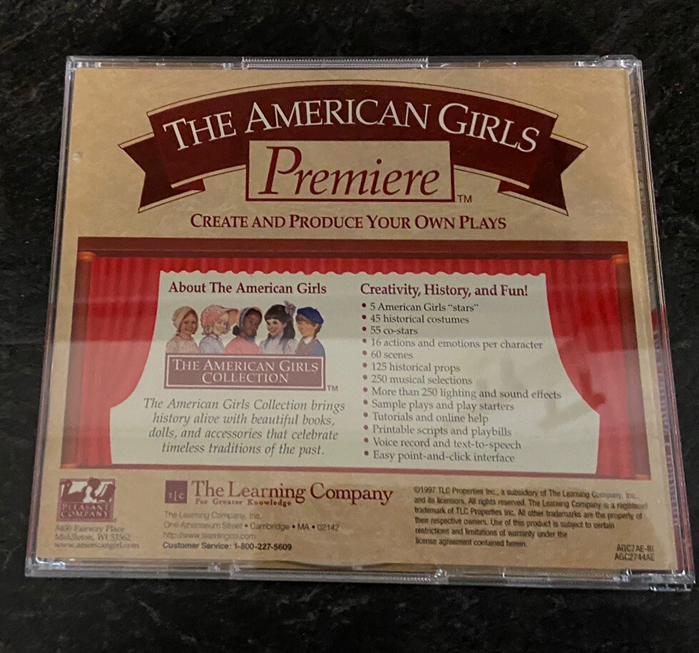 The American Girls Premiere Metal Tin With User Guide Handbook Hat CD & More