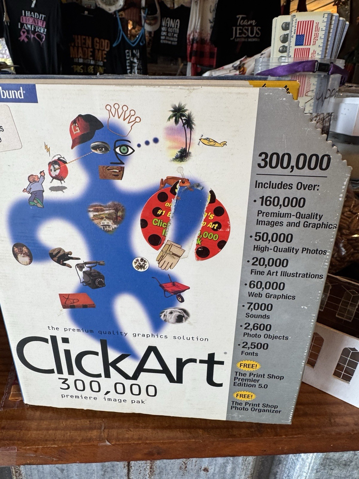 Broderbund ClickArt 300,000 CDs 1-20 W/ Manual + Troubleshooting Guide + Box VG