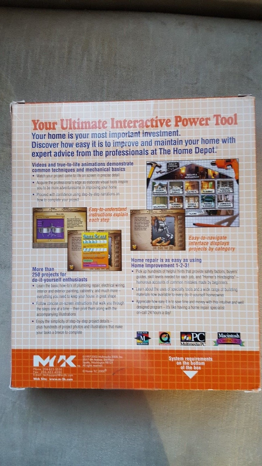 The Home Depot Home Improvement 1-2-3 – PC CD Computer Software Mac