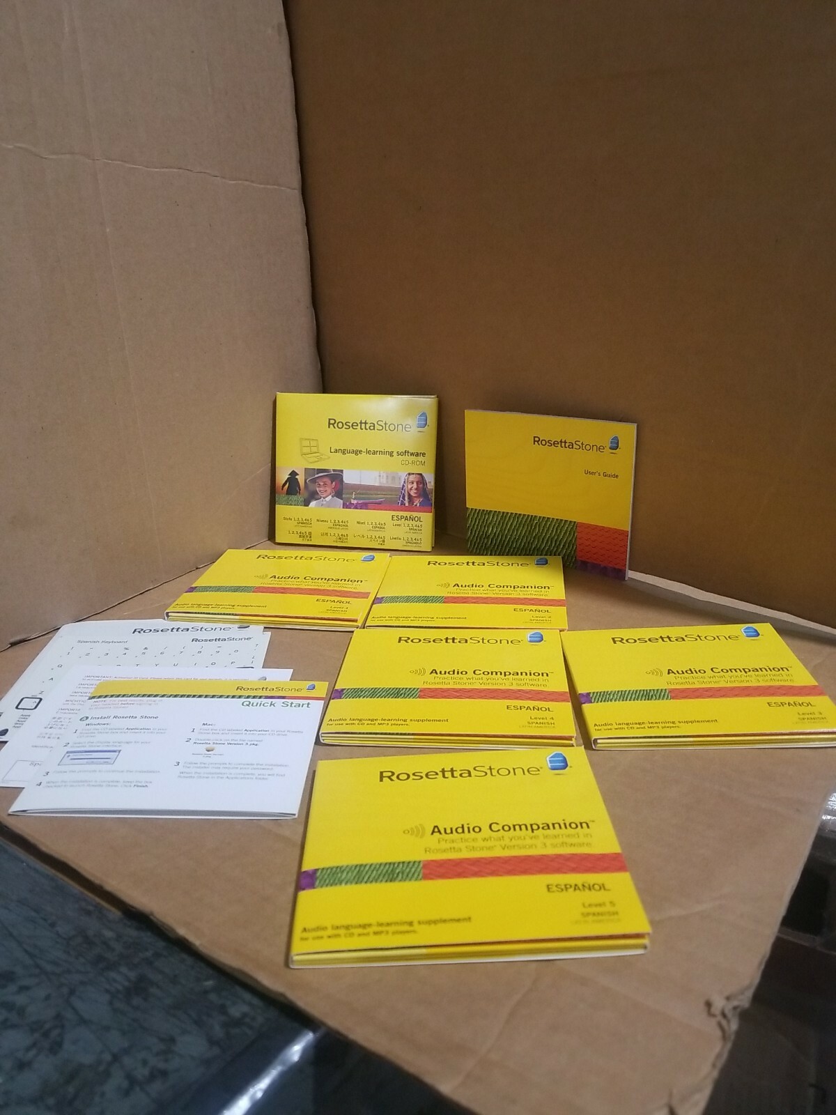 Rosetta Stone 3 Spanish (Latin America) Level 1,2,3,4 & 5 for PC, Mac