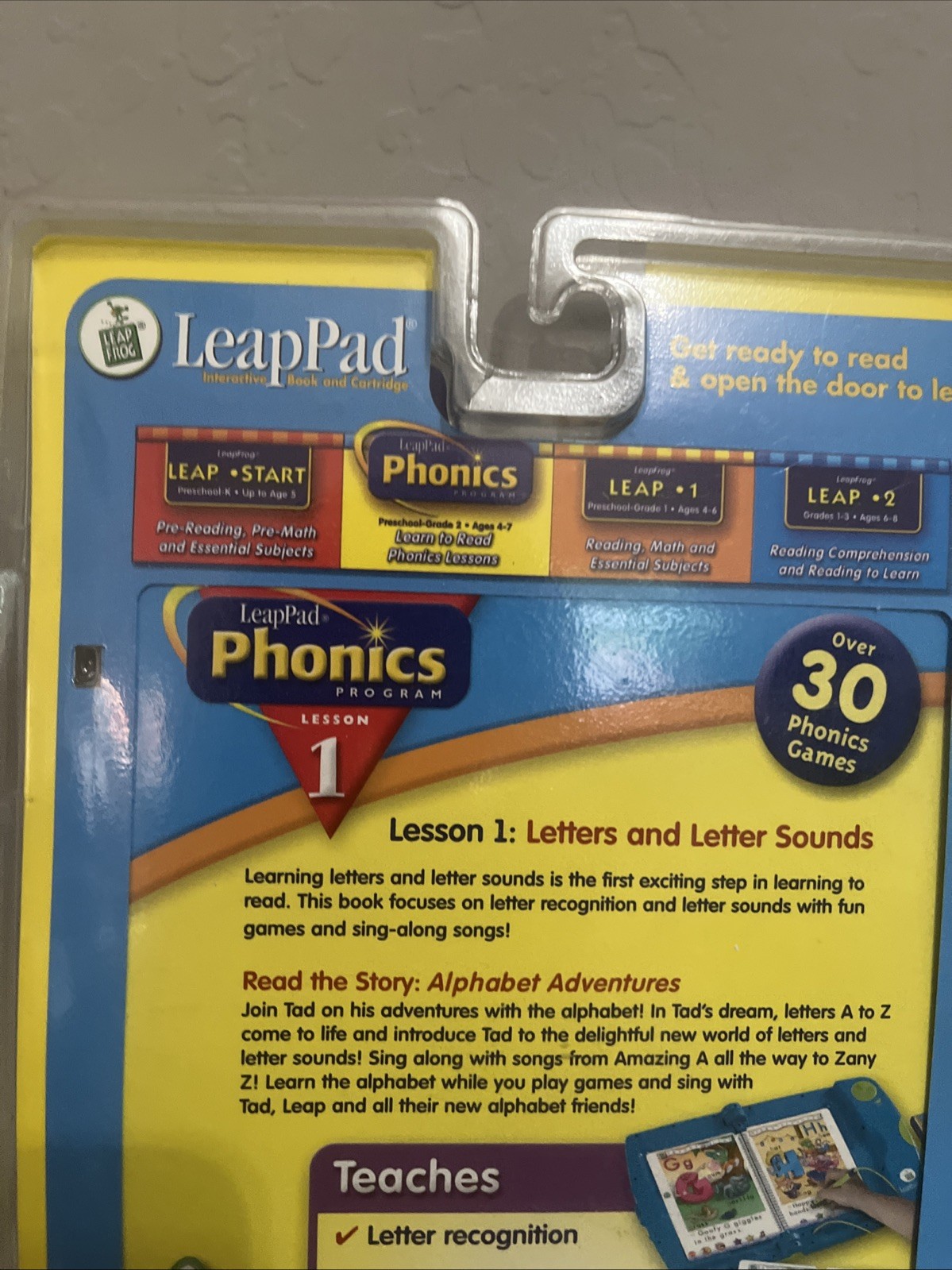 Leap Pad Phonics Book 1: Alphabet Adventures lesson #1 letters and lettersounds
