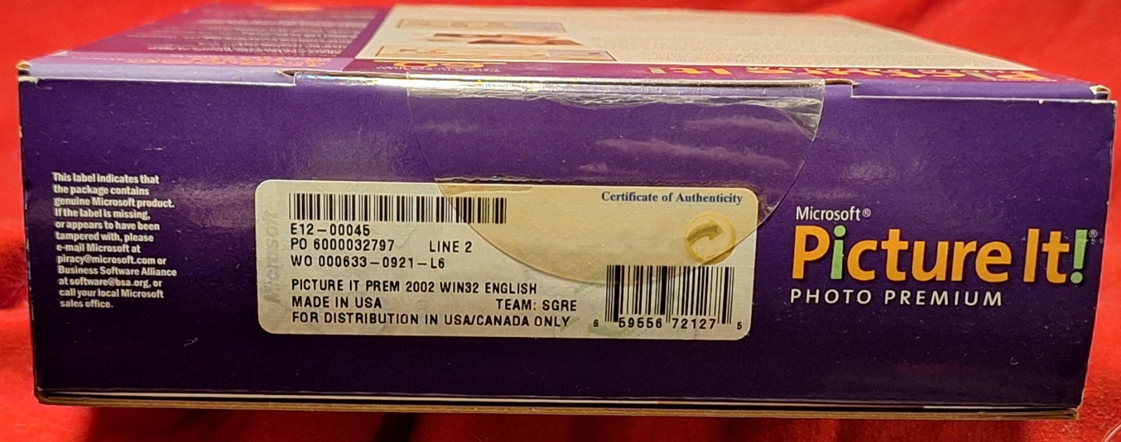 RARE New! Microsoft Picture It! Photo Premium 2002 Big Box PC CD-ROM