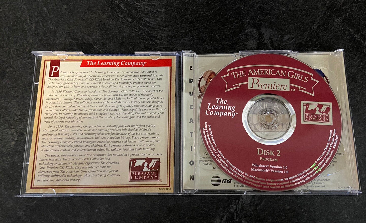 The American Girls Premiere Metal Tin With User Guide Handbook Hat CD & More