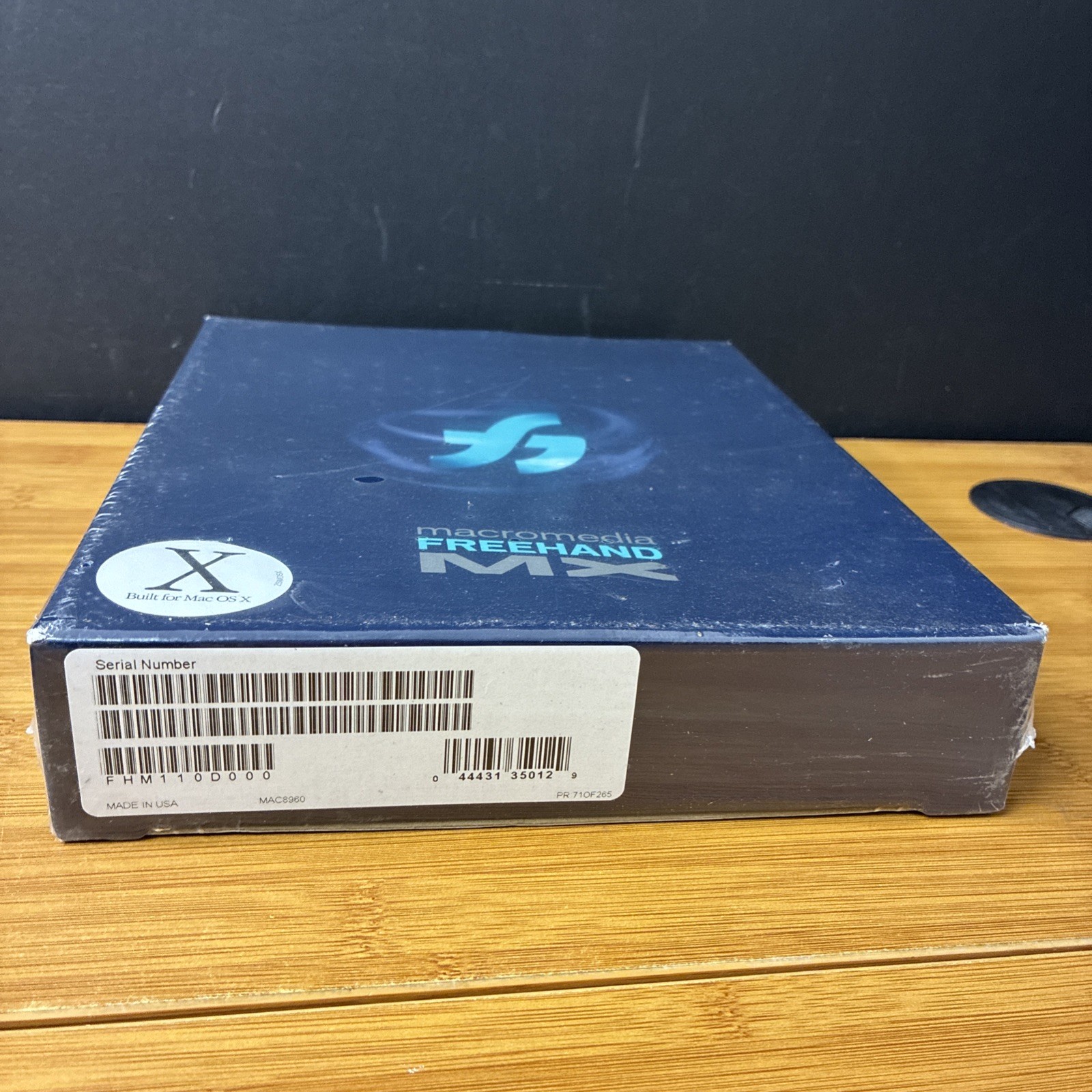 Macromedia Freehand MX Software Built for Mac OS X Version 2003 New Sealed