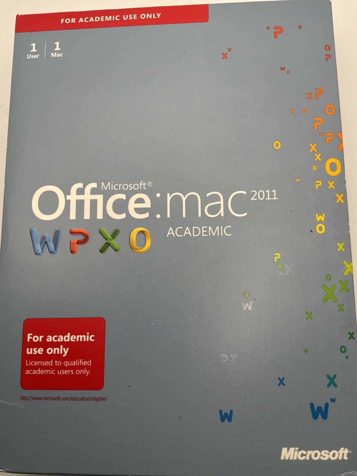 Microsoft Office for Mac 2011 Academic DVD Full Version w/ Product Key
