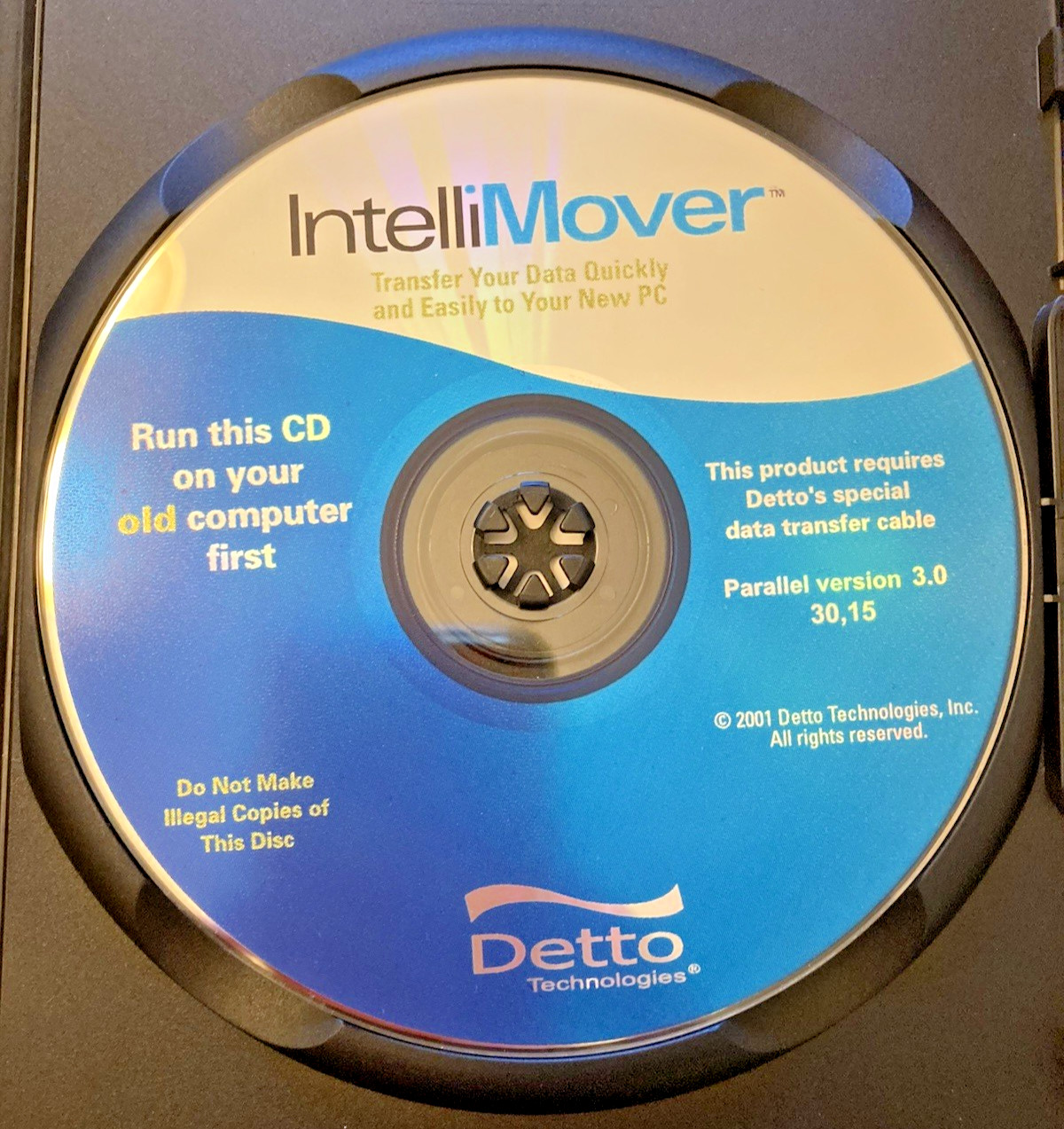 INTELLIMOVER V3.0 by Detto -PC Data Transfer Kit-USB or Parallel File Transfer