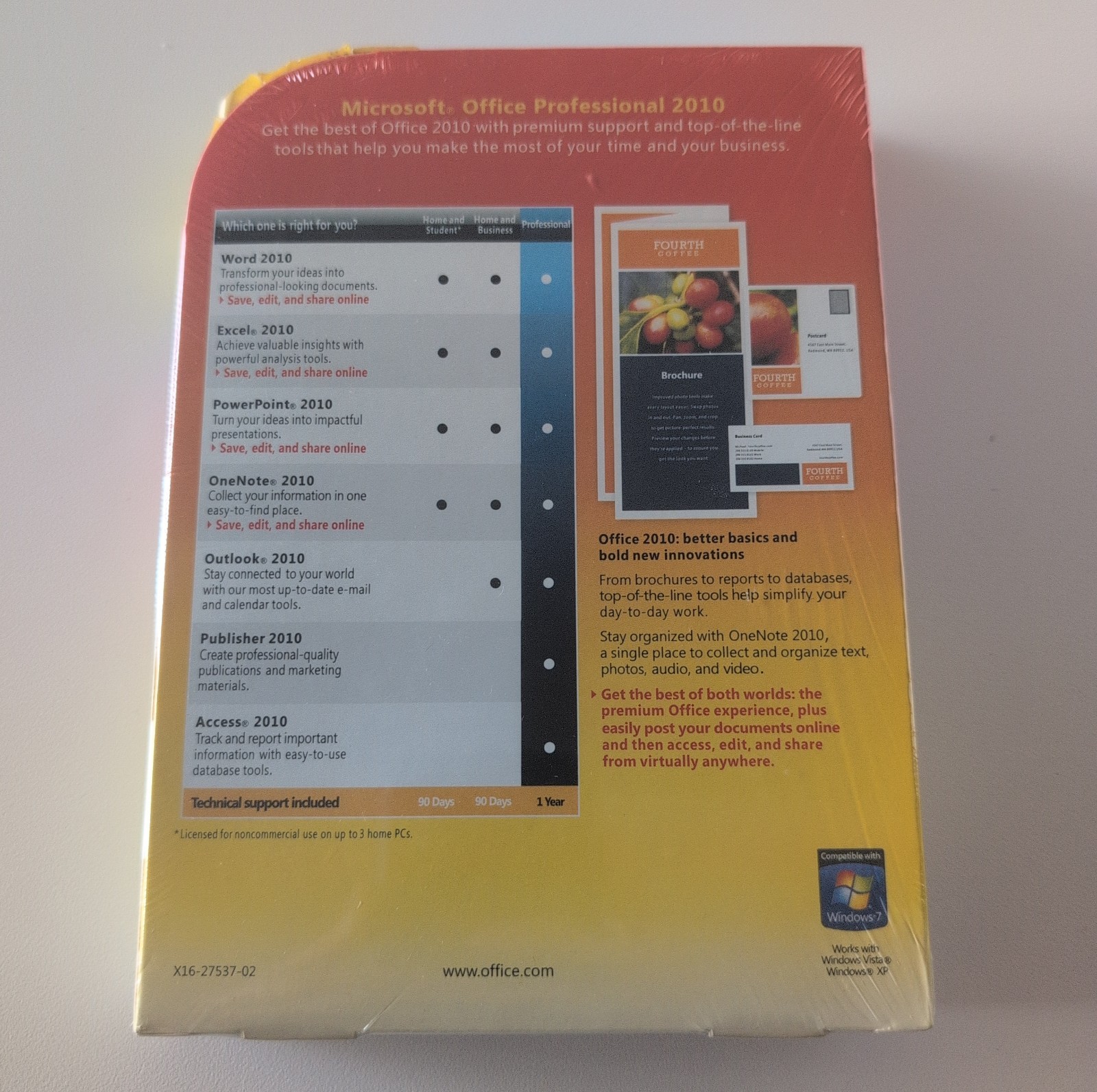 Microsoft Office Professional 2010 Word Excel PowerPoint New Factory Sealed
