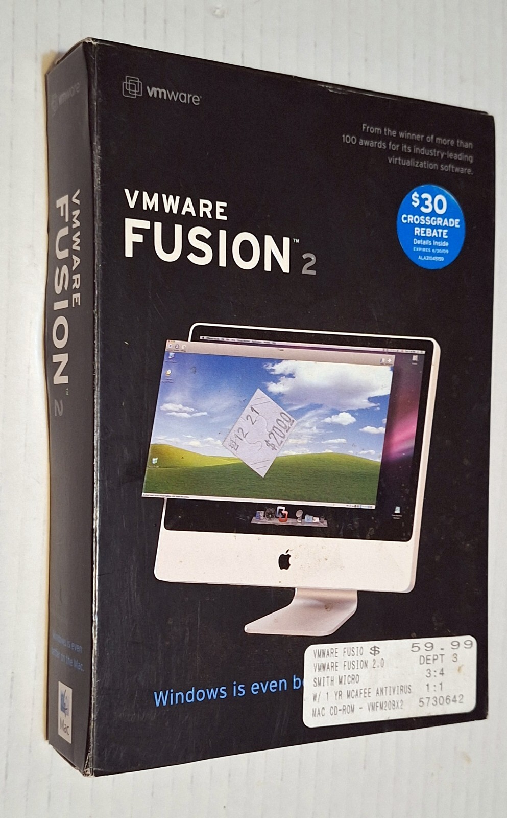 New / Factory-Sealed / 2008 Vmware Fusion 2 “Windows Is Even Better On The Mac”